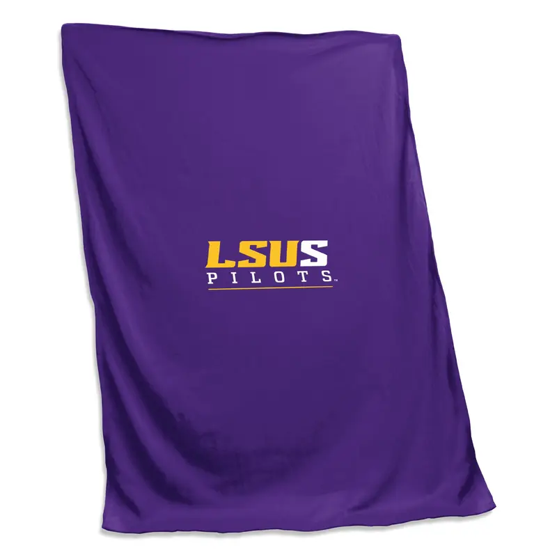 LSU Shreveport Pilots Logo Sweatshirt Blanket (Screened)