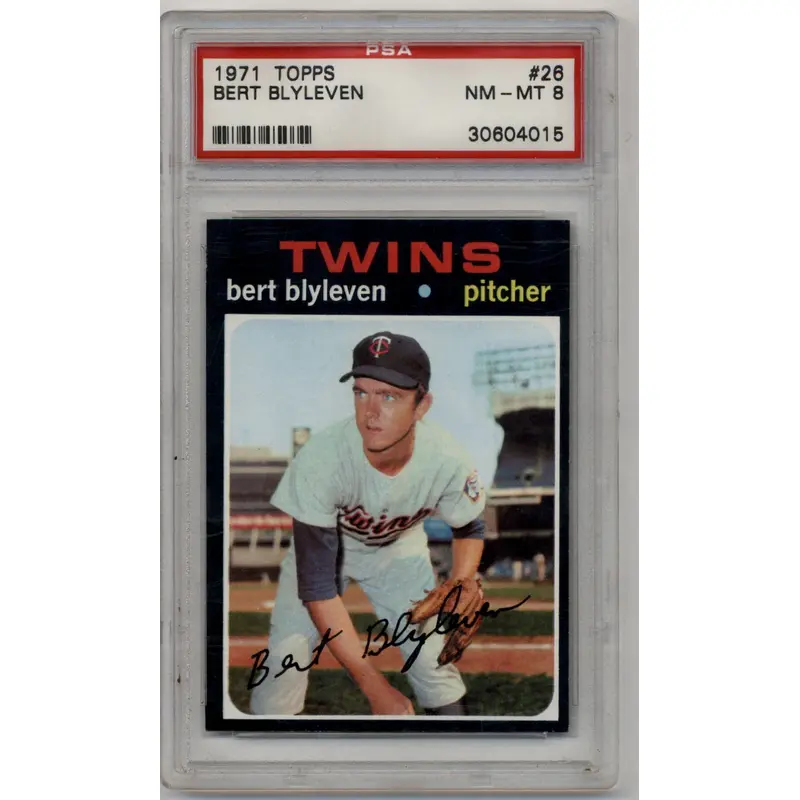 Bert Blyleven 1971 Topps #26 Rookie PSA 8 Near Mint Mint