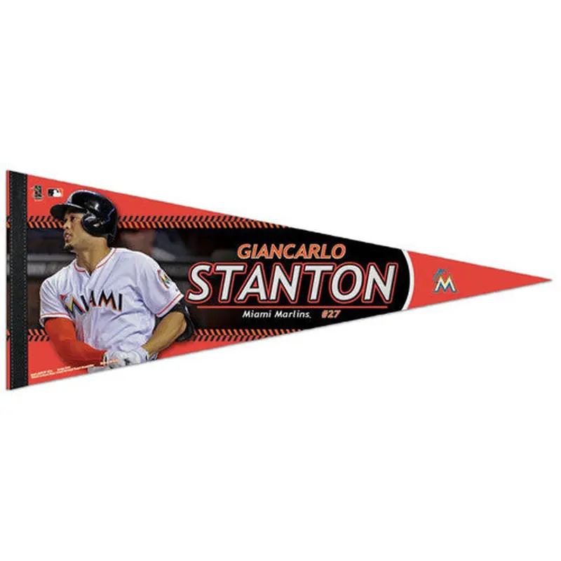 Giancarlo Stanton "Superstar" Miami Marlins Premium Felt Collector's Pennant - Wincraft