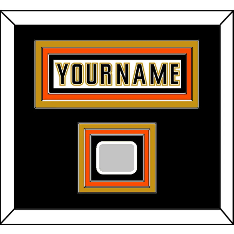 Anaheim Nameplate & Stanley Cup Champions Patch - Road White (2006-2014) - Triple Mat 2