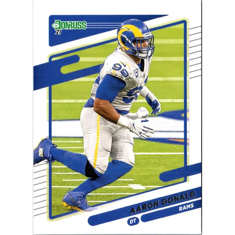 2021 Donruss Press Proof Blue Aaron Donald #140