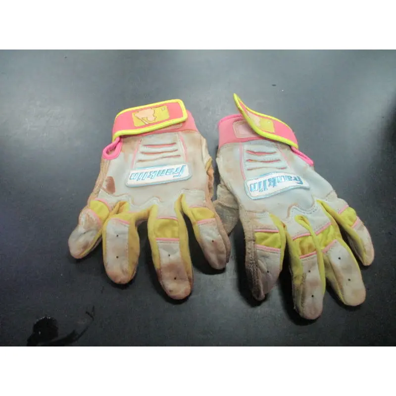 Used Franklin Youth Large Baseball Batting Gloves