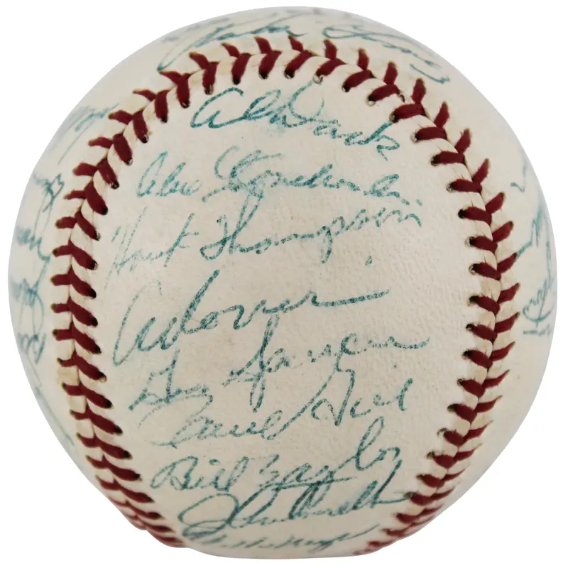 1953 Giants (29) Mays, Irvin Authentic Signed Giles Onl Baseball JSA #BB19810