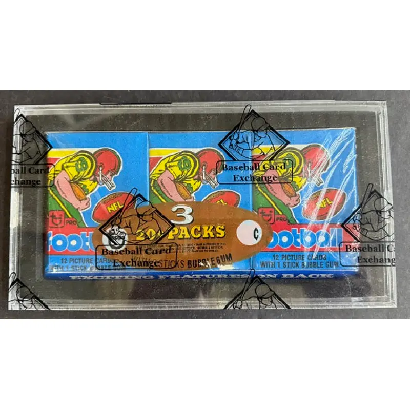 1979 Topps Football Unopened Wax Pack Tray (BBCE)