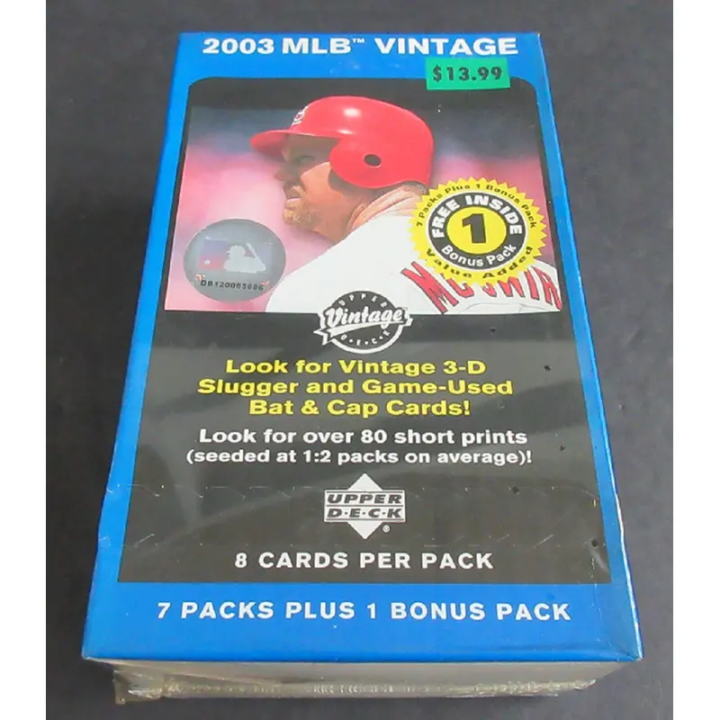 2003 Upper Deck Vintage Baseball Blaster Box (8/8)