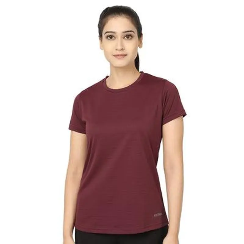 Kronos DRI-FIT Crew Neck Tee | Women's | Majestic Red | KIBI Sports