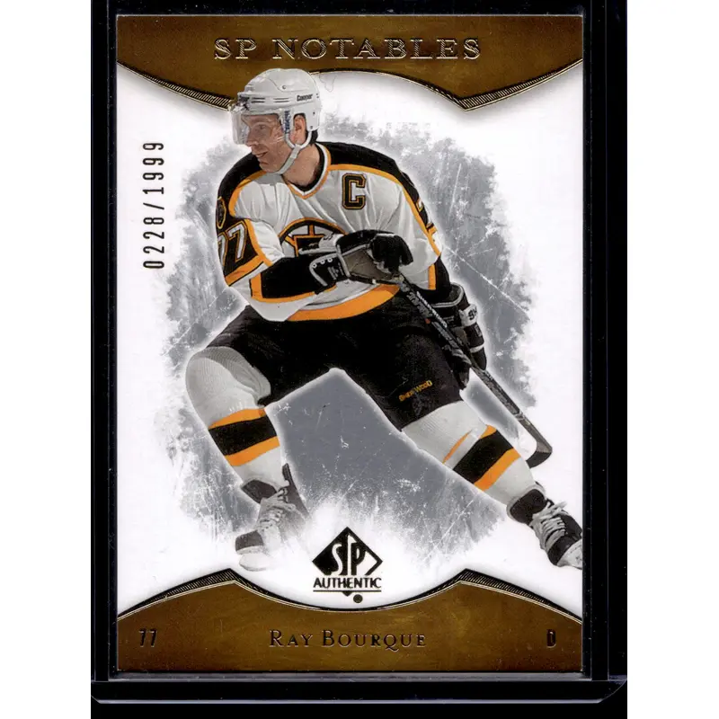 2007-08 Upper Deck SP Authentic - SP Notables - Ray Bourque #158 /1999