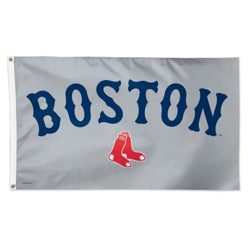 Boston Red Sox "BOSTON" Official 3'x5' Deluxe-Edition Team Flag - Wincraft Inc.