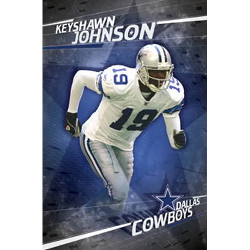Keyshawn Johnson "Cowboy" Dallas Cowboys NFL Action Poster - Costacos 2004