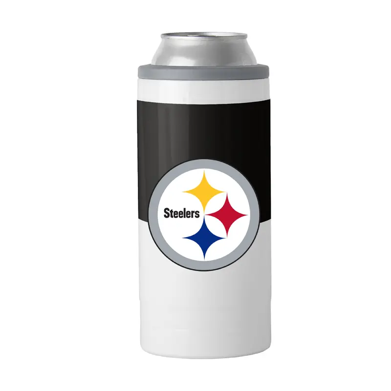 Pittsburgh Steelers Colorblock 12oz Slim Can Coolie