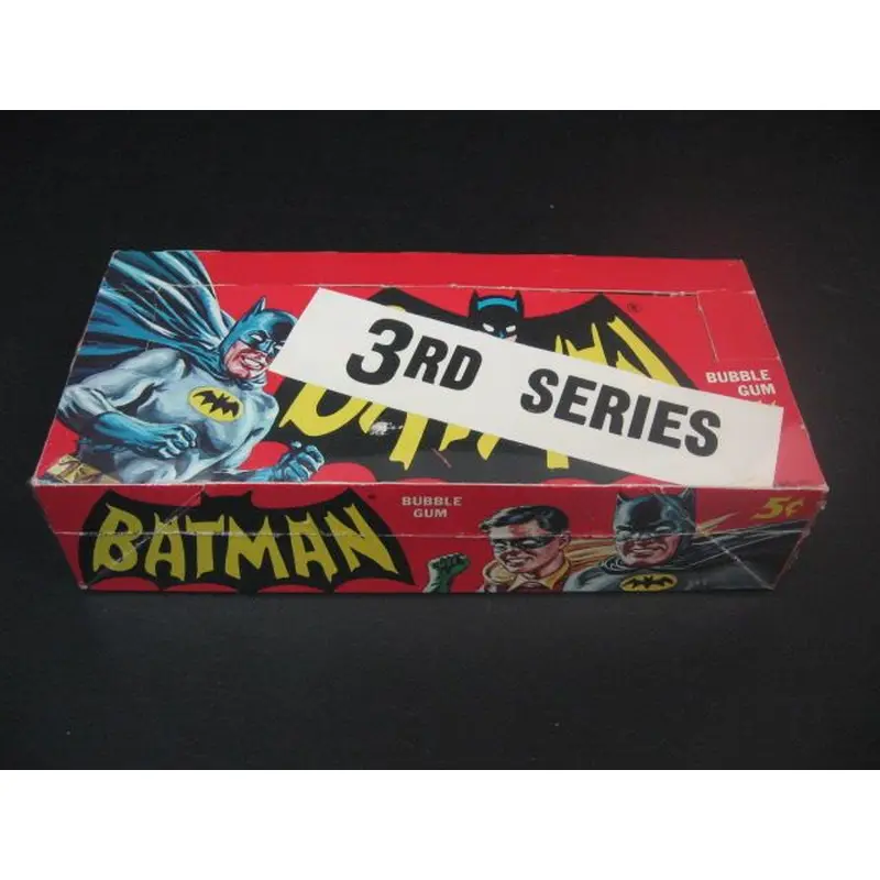 1966 Topps Batman Series B Blue Bat Blue Bat Back Unopened Wax Box