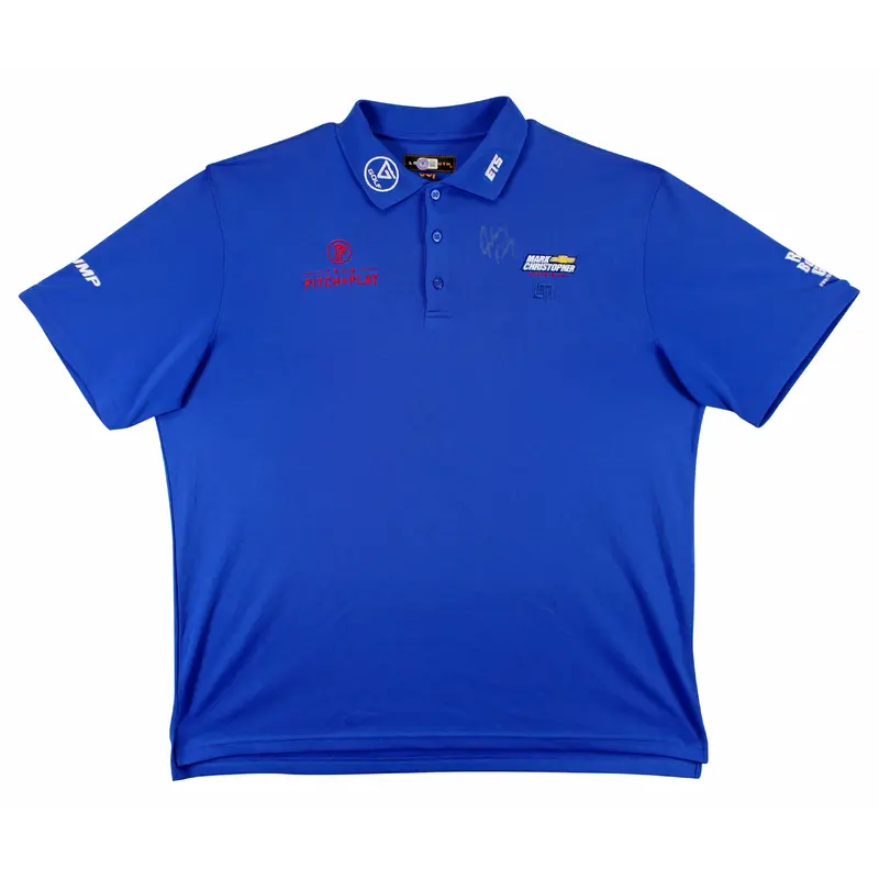 John Daly Authentic Signed Match Worn Blue Loudmouth Polo Shirt BAS #BK84737