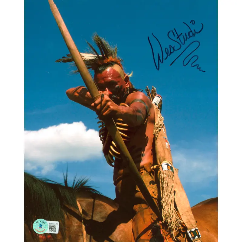 Wes Studi Dances with Wolves Authentic Signed 8x10 Photo BAS #BD20776