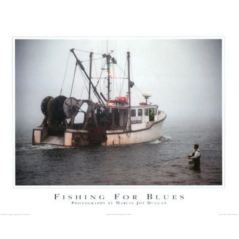 Fishing For Blues Poster Print by Marcia Joy Duggan - Image Source Inc.