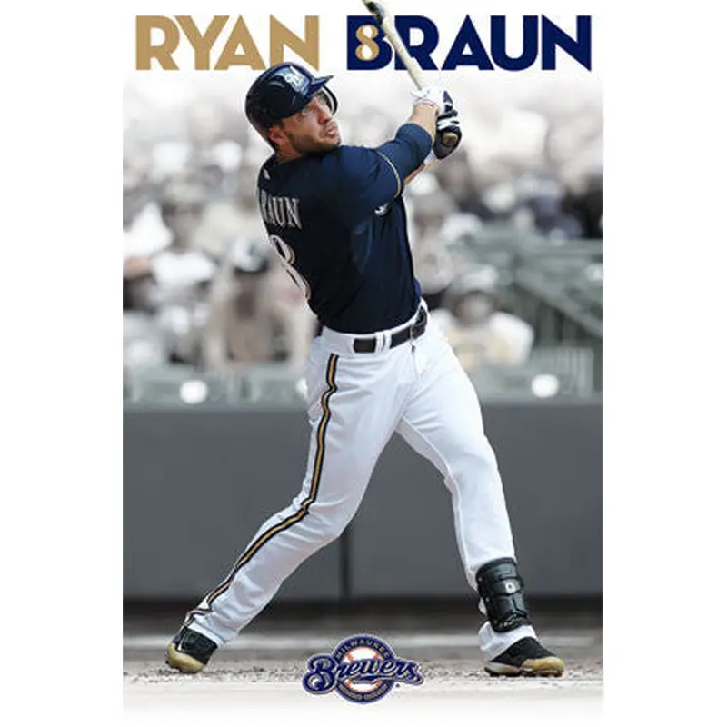 Ryan Braun "Brewer Blast" Milwaukee Brewers MLB Action Poster - Costacos 2013