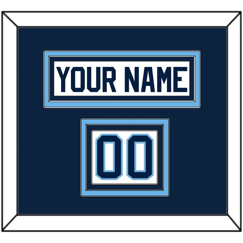 Maine Hockey Nameplate & Number (Shoulder) - Home White (1993-1994) - Triple Mat 2