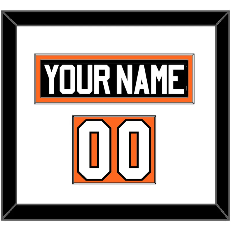 Philadelphia Nameplate & Number (Shoulder) - Road White (2010-2017) - Single Mat 1