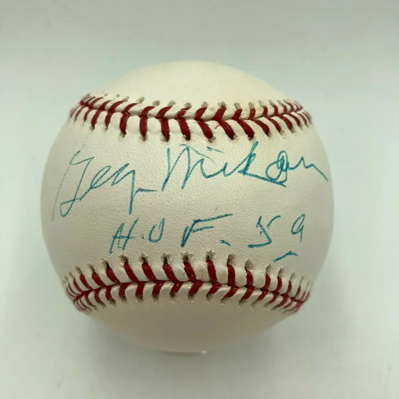 George Mikan Hall Of Fame 1959 Signed Major League Baseball PSA DNA Sticker