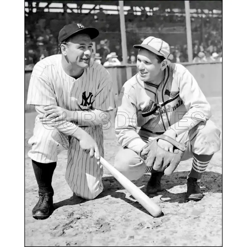 Lou Gehrig Dizzy Dean 8X10 Photo - Yankees Cardinals - 1764