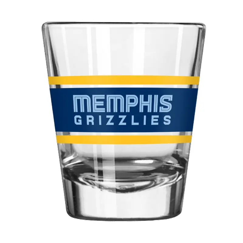 Memphis Grizzlies 2oz Stripe Shot Glass