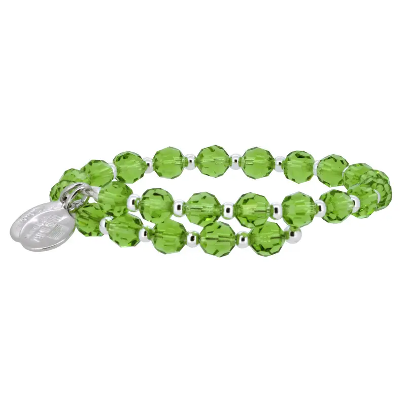 Peridot Crystal Wrap Bracelet