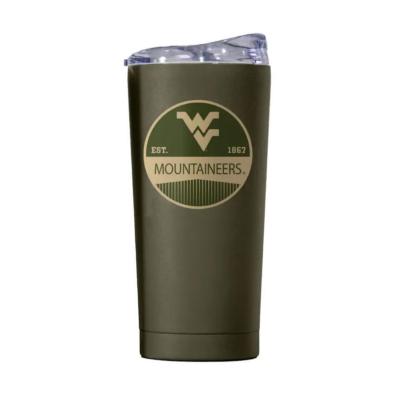 West Virginia 20oz Badge Powder Coat Tumbler