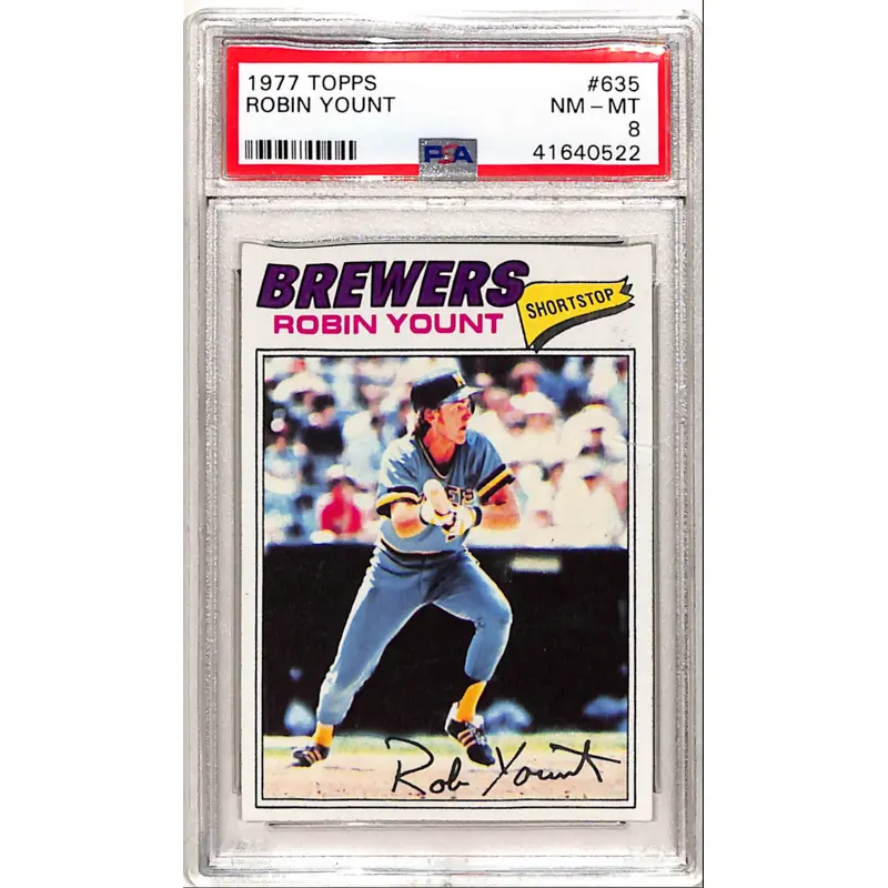 Robin Yount 1977 Topps #635 PSA 8 Nm-Mint