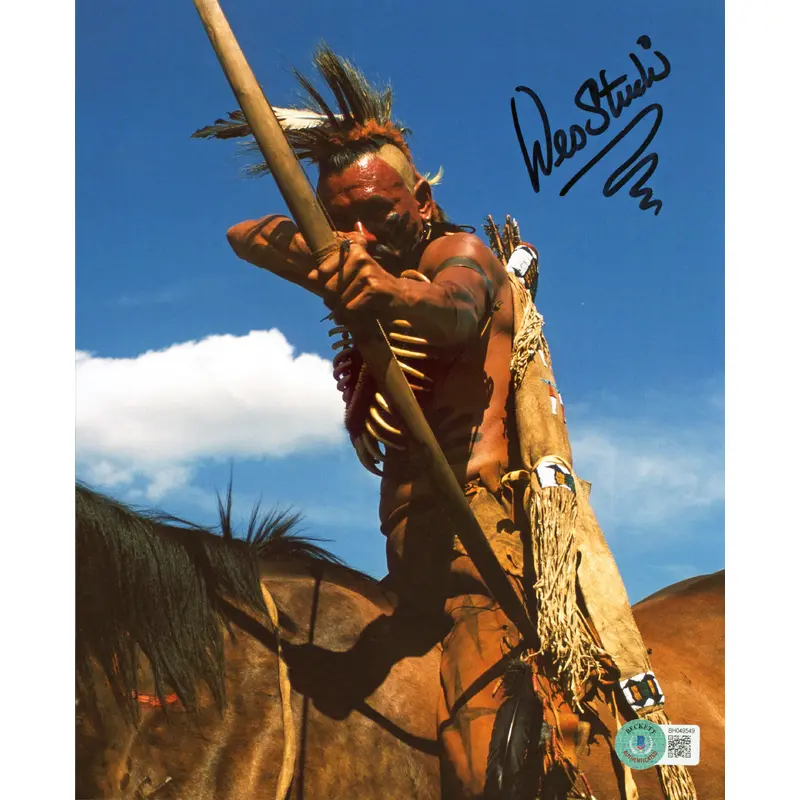 West Studi The Last of the Mohicans Authentic Signed 8x10 Photo BAS #BH049549