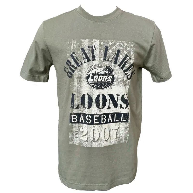 Great Lakes Loons 2025 New Era Armed Forces Short Sleeve Tee