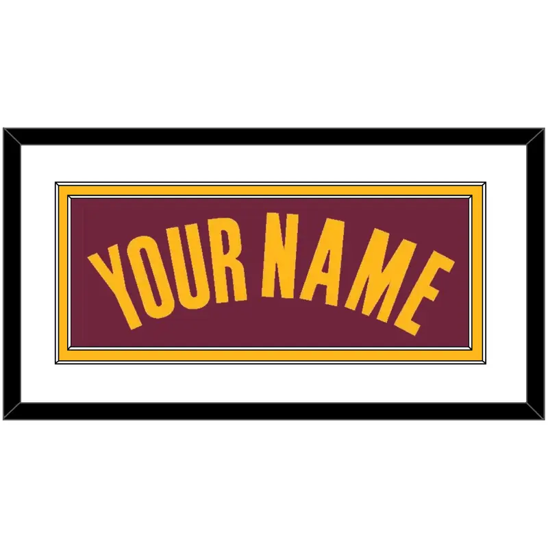 Cleveland Name - Road Red (2010-2017) - Double Mat 1