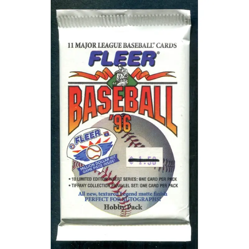 1996 Fleer Baseball Unopened Pack (Hobby) (11) (PS)