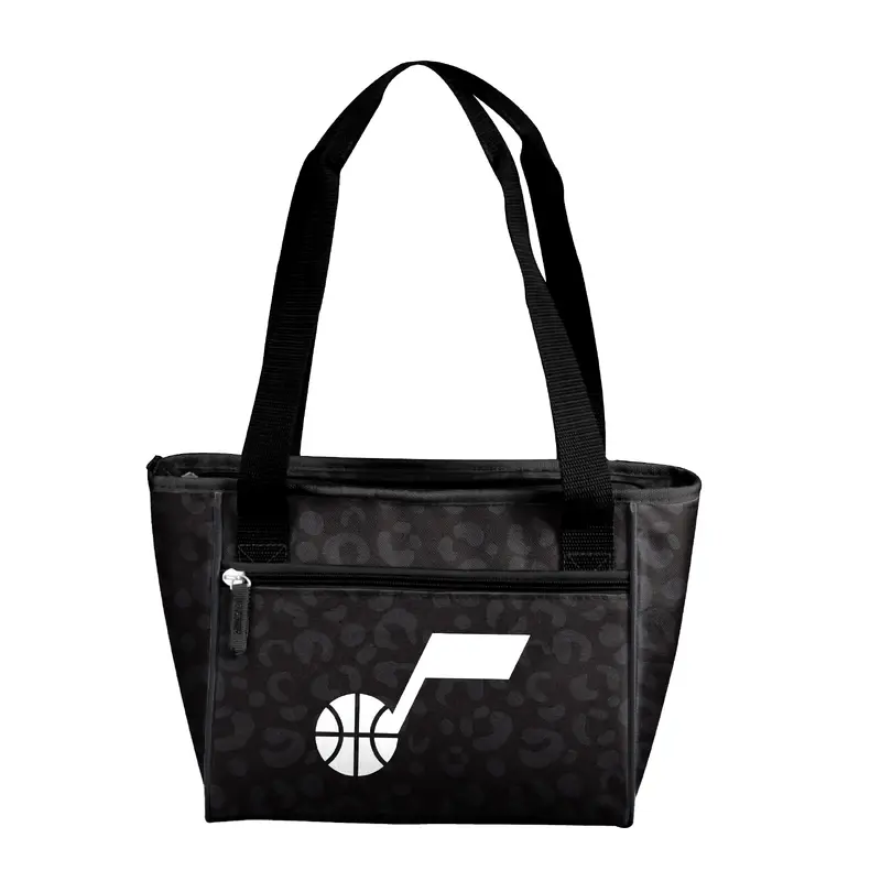 Utah Jazz Leopard Print 16 Can Cooler Tote