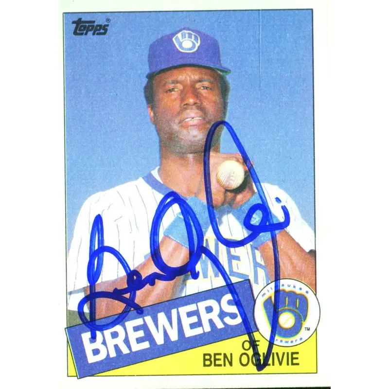 Brewers Ben Oglivie Authentic Signed Card 1985 Topps #681 Autographed w/ COA