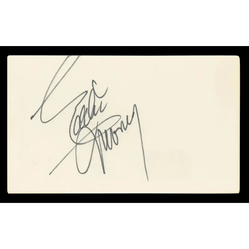 Eddie Money Musician Authentic Signed 3x5 Index Card Autographed BAS #BL98519