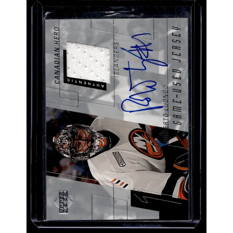 2000-01 Upper Deck - Canadian Hero Jersey Signatures - Roberto Luongo #C-RL