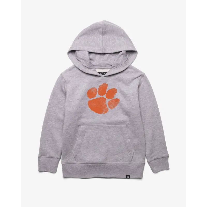 CLEMSON TIGERS DISTRESSED IMPRINT '47 HEADLINE HOOD KIDS