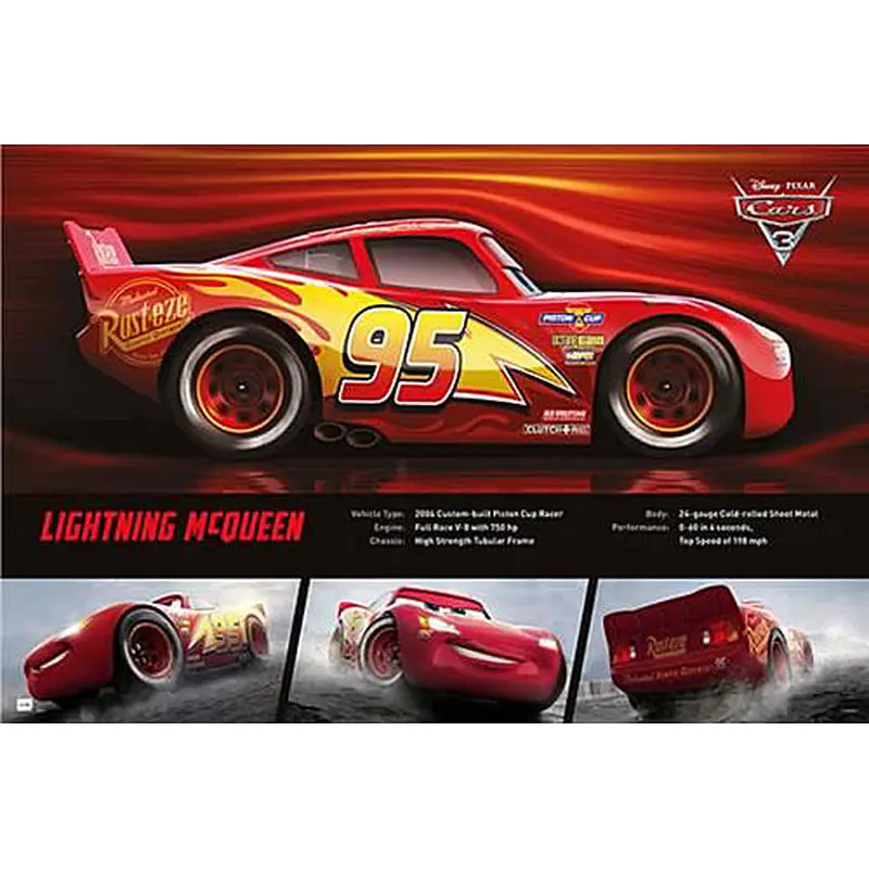 Disney-Pixar Cars 3 (2017) LIGHTNING MCQUEEN PROFILE Poster - Grupo Erik Posters