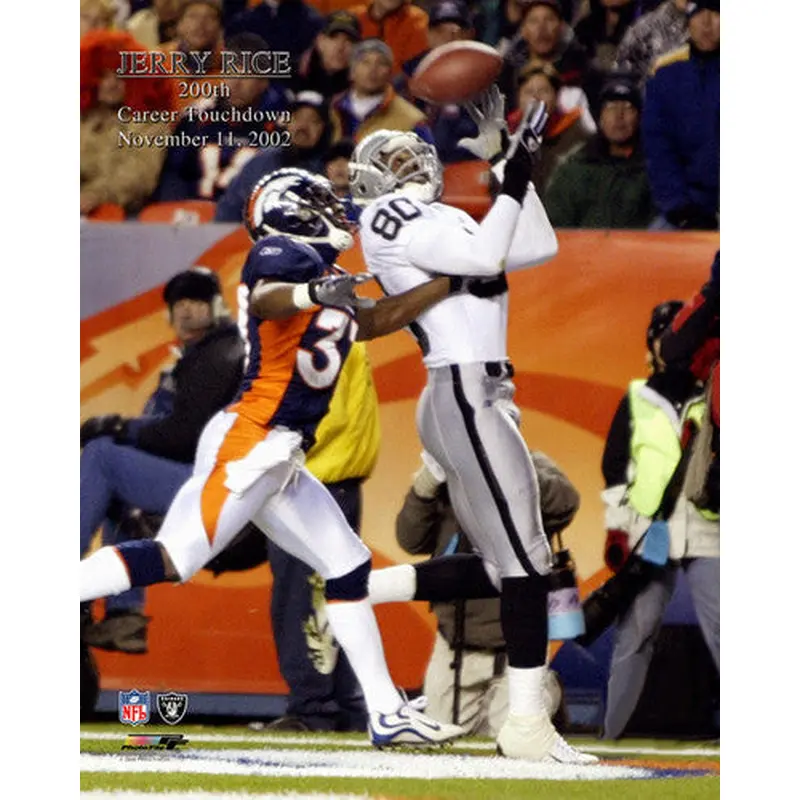 Jerry Rice 200th Touchdown (11/11/2002) Premium Poster Print - Photofile Inc.