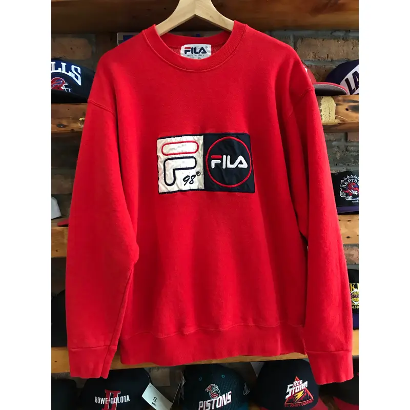 Vintage 1998 Fila Inspired Crewneck Sweater Size XL
