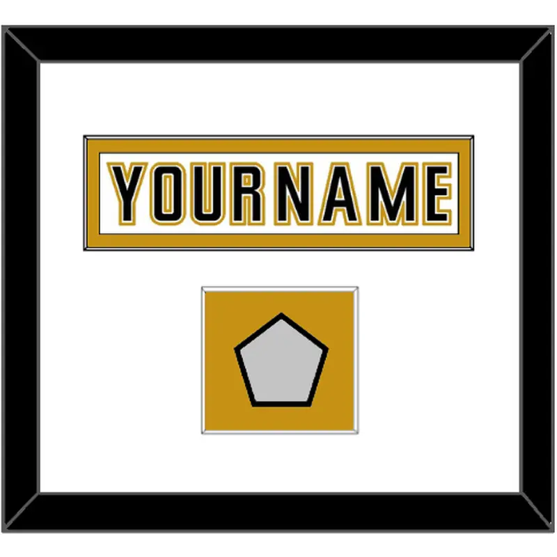 Anaheim Nameplate & Stanley Cup Champions Patch - Road White (2006-2014) - Single Mat 1