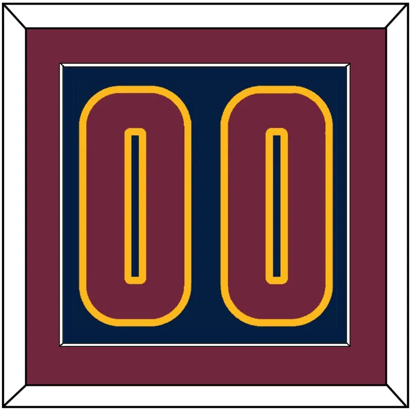 Cleveland Number - Alternate Blue (2014-2017) - Single Mat 3
