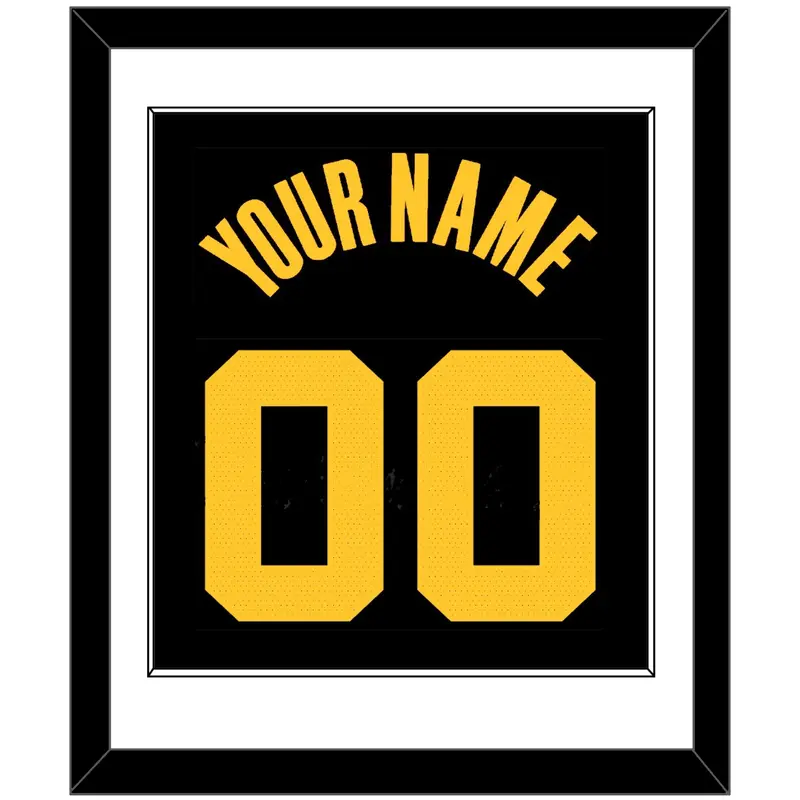 Golden State Name & Number - Black City (2021-2022) - Single Mat 1