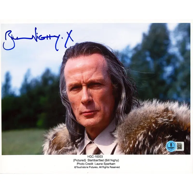 Bill Nighy Hitchhikers Guide To The Galaxy Authentic Signed 8.5x11 Photo BAS