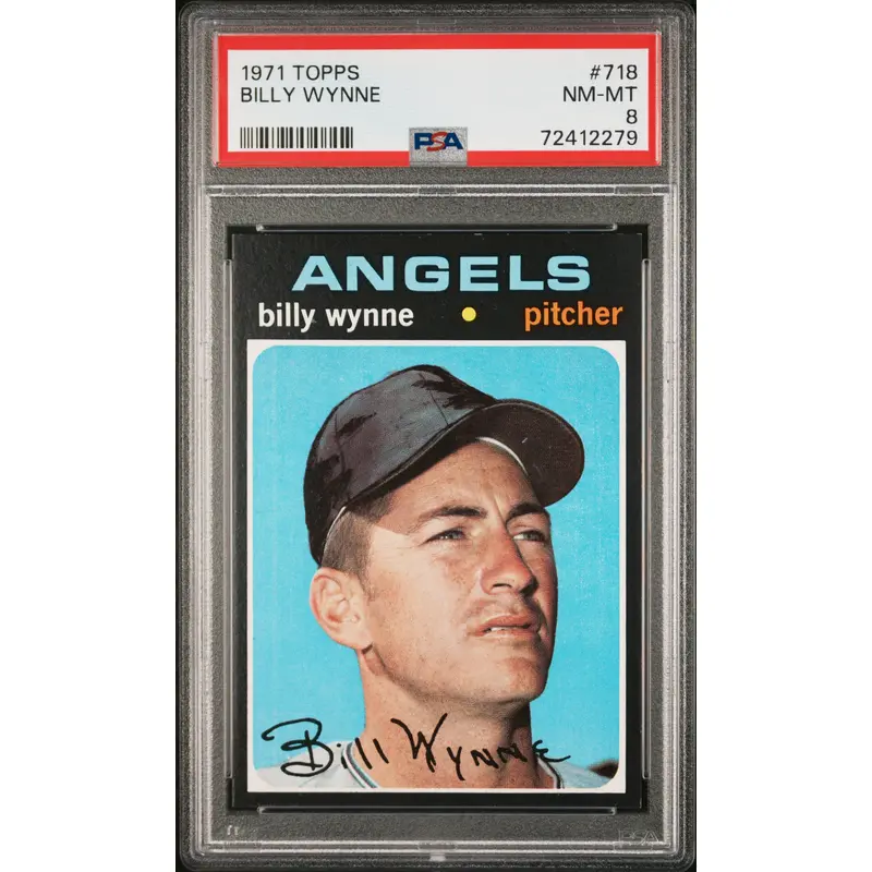 Billy Wynne 1971 Topps #718 PSA 8 Nm-Mint