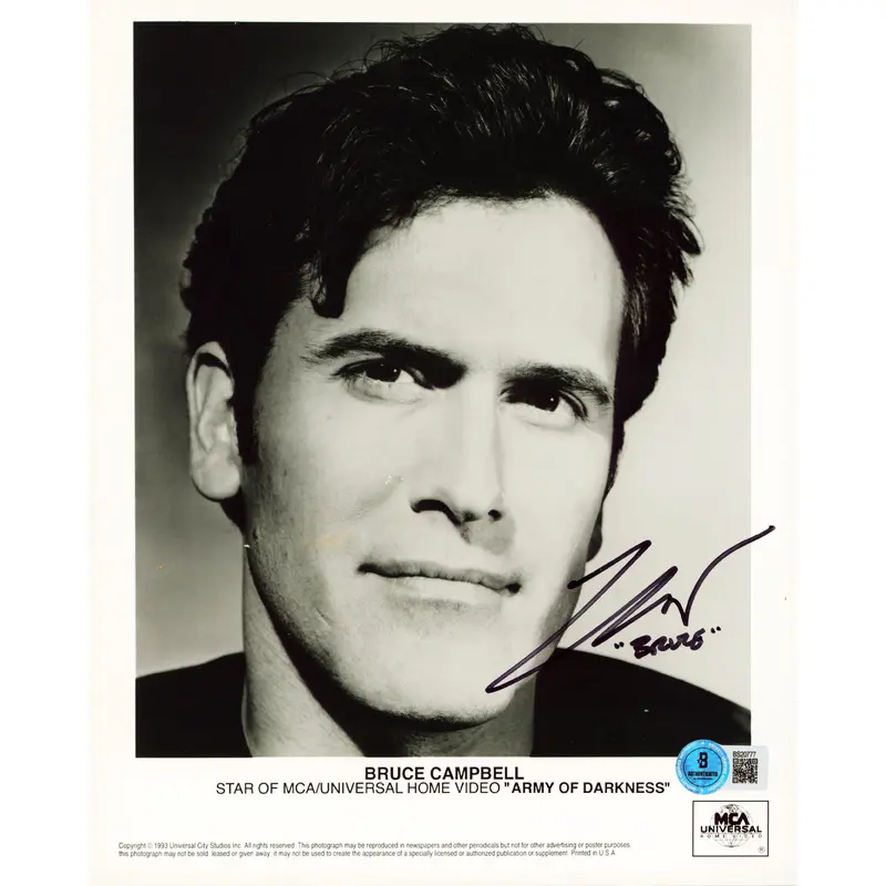 Bruce Campbell Army Of Darkness "Bruce" Authentic Signed 8x10 Photo BAS #BS20777