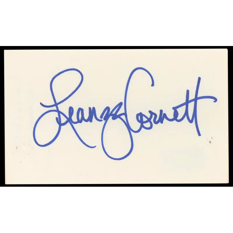 Leanza Cornett Miss America 1993 Authentic Signed 3x5 Index Card BAS #BP50602