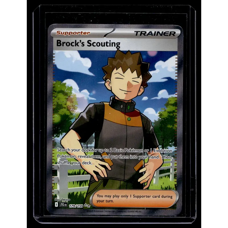 2025 Pokemon - Scarlet & Violet - Journey Together - Ultra Rare - Brock's Scouting #179