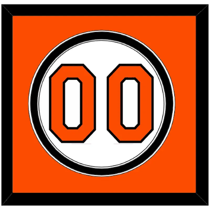 Baltimore Number - Home White (1989-1994) - Double Mat 2