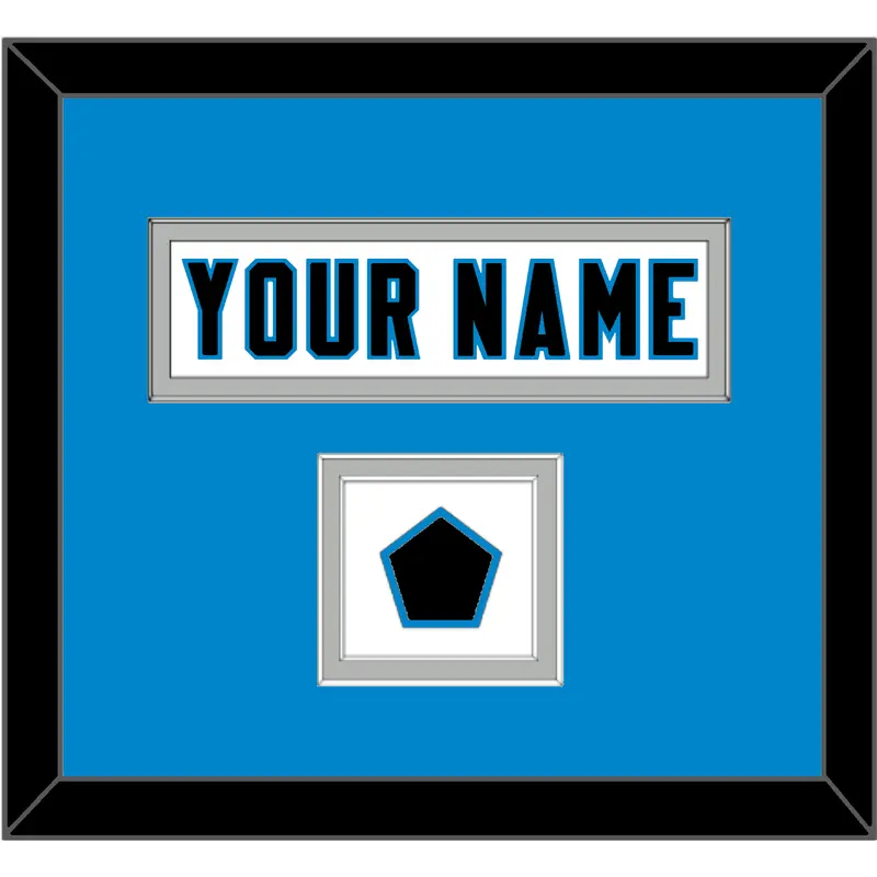 Carolina Nameplate & Jersey Logo Patch - Road White Jersey - Double Mat 2