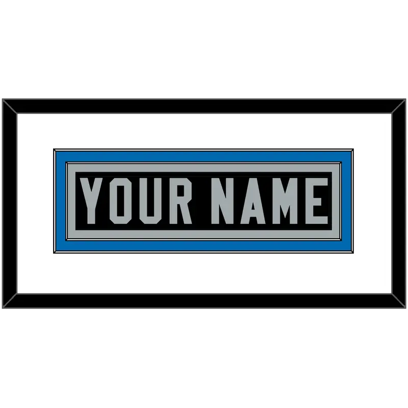 Detroit Nameplate - Alternate Black - Double Mat 1